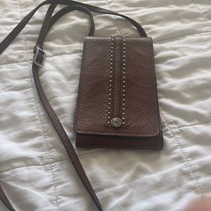 Brighton Beautiful brown leather phone case.